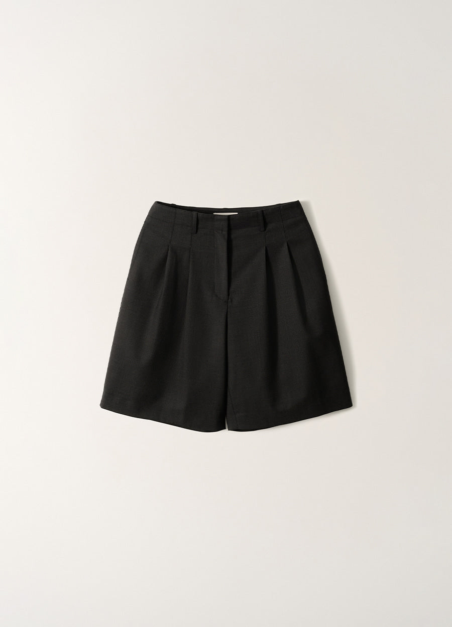 Nothing Written Serene Tailored Shorts (Charcoal)