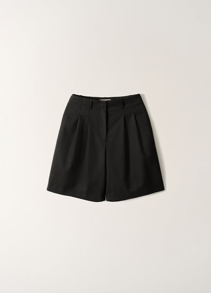 Nothing Written Serene Tailored Shorts (Charcoal)