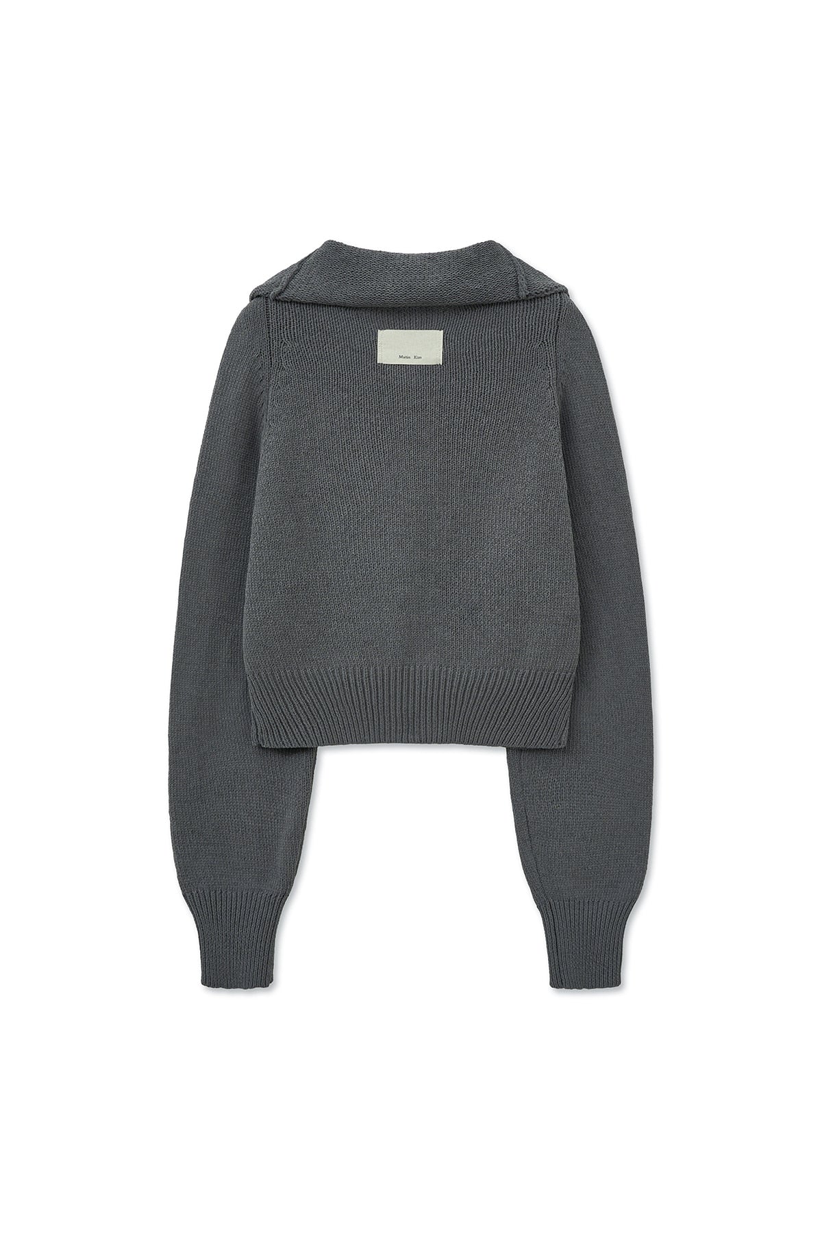 [matinkim] HOOK POINT TWO WAY CROSS CARDIGAN IN GREY