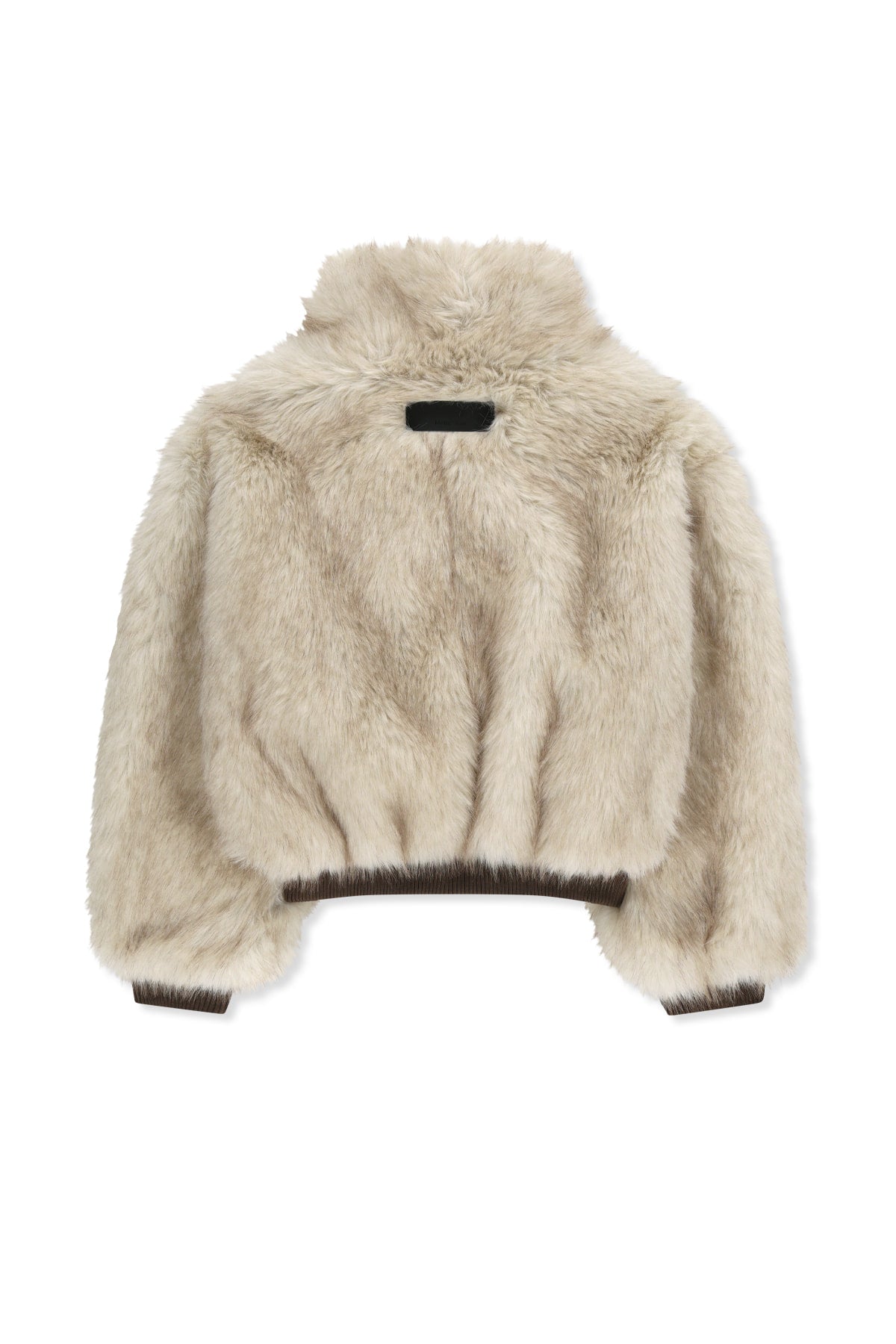 Matinkim Tab Detail Fur Jumper IN Ivory