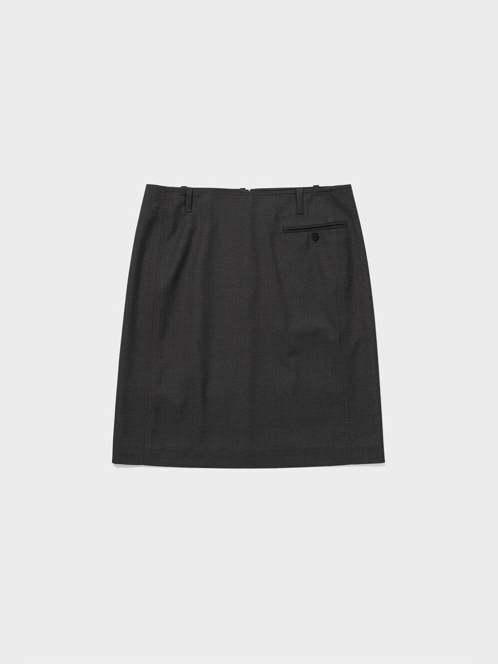 Low Classic Low-Rise Midi Skirt Charcoal