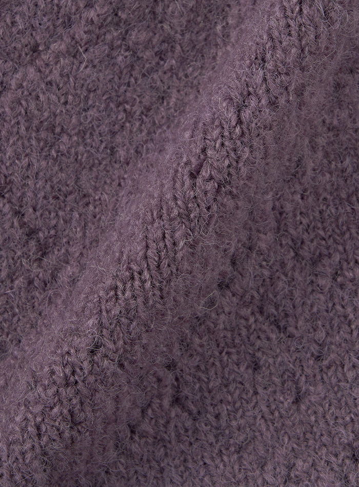 Mango Maniplease Daia Beanie Vintage Purple