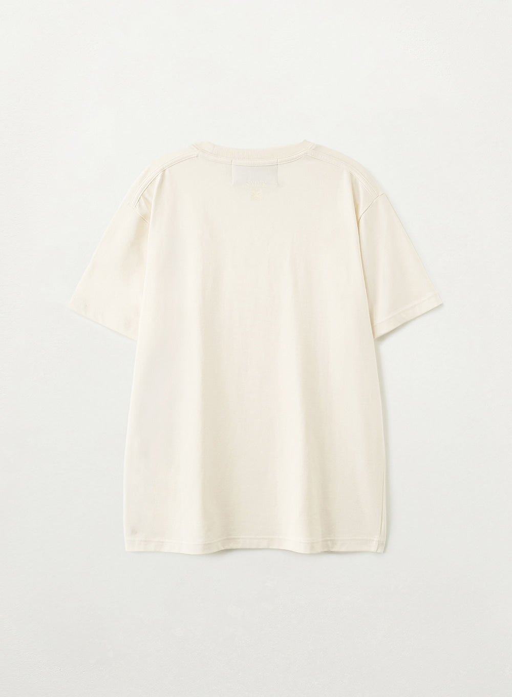 Satur Supima Basic Crewneck T-Shirt - Cream