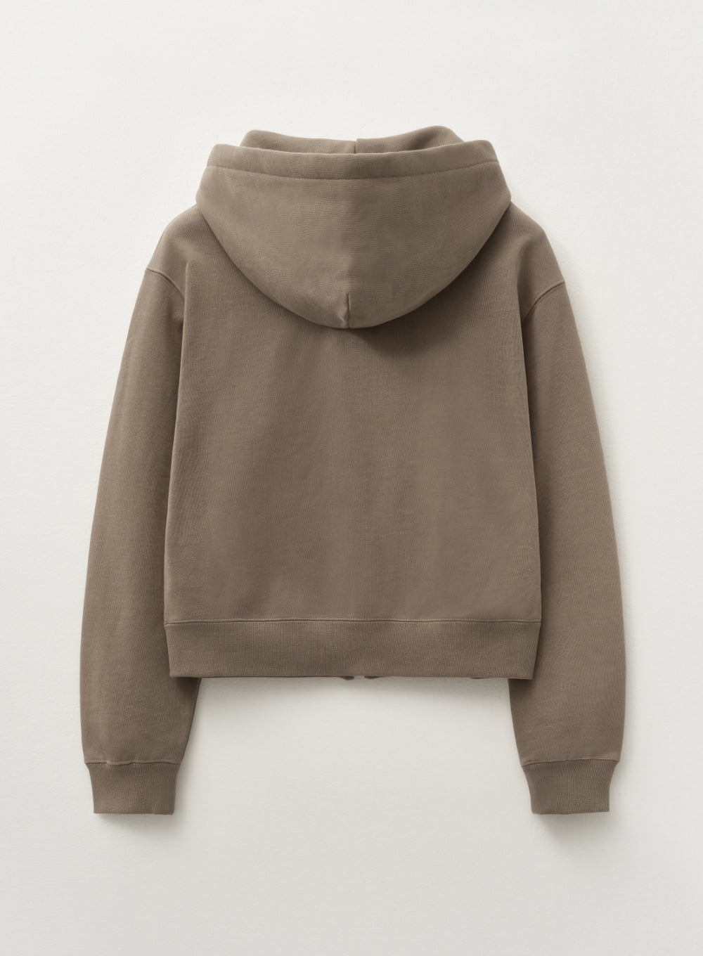 [satur] (W) Teo Cotton All Day Hood Zip-up - Brown
