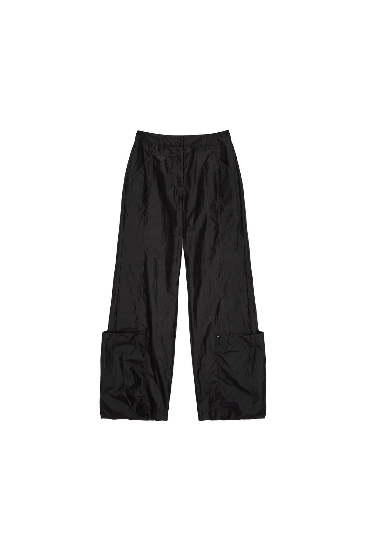Matinkim Loose Pocket Nylon Pants IN Black