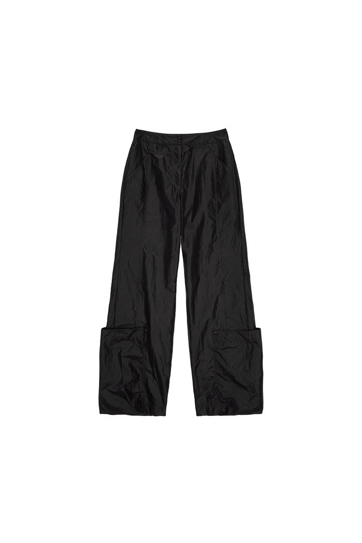 Matinkim Loose Pocket Nylon Pants IN Black