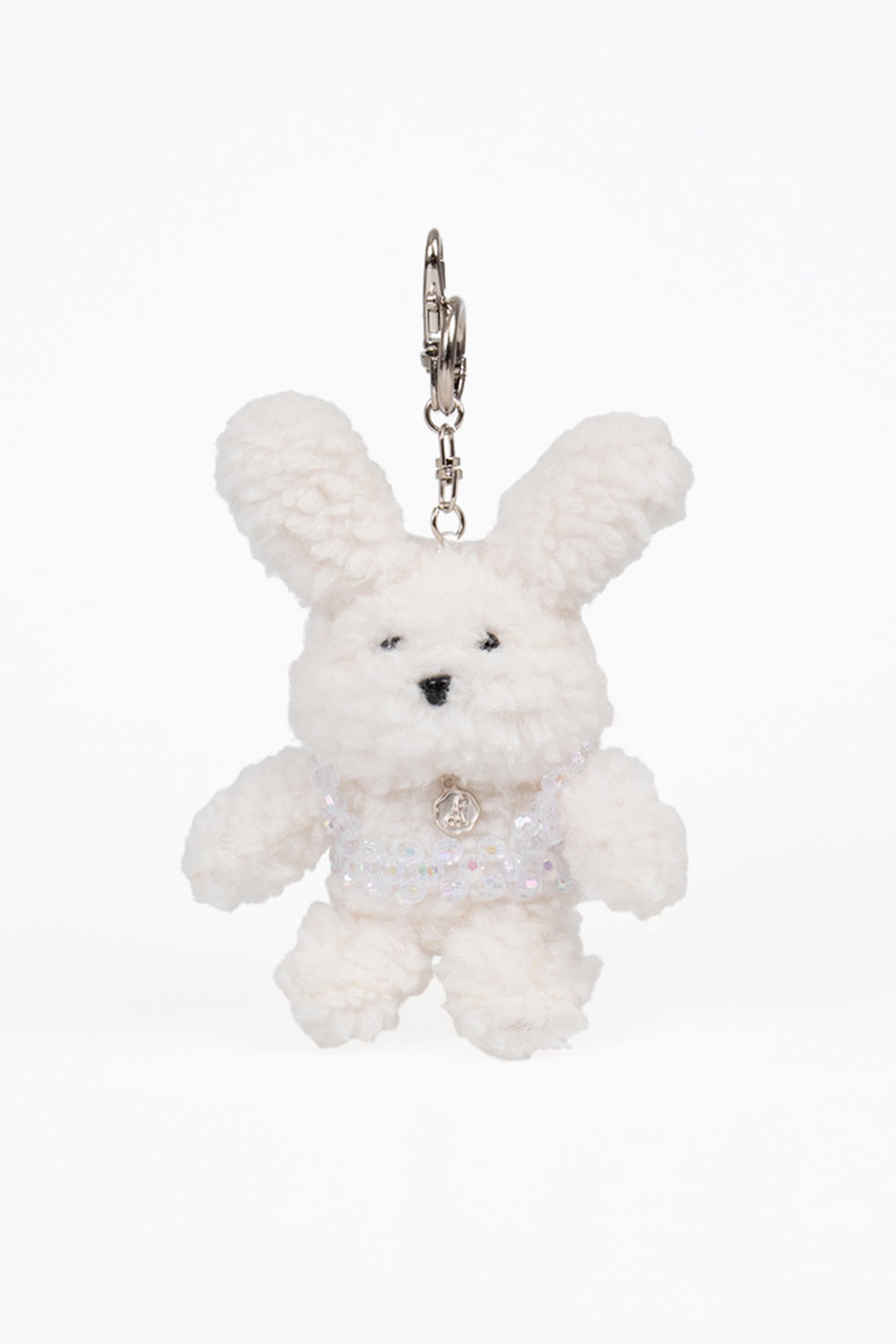 Overdueflair Of Poodle Keyring White