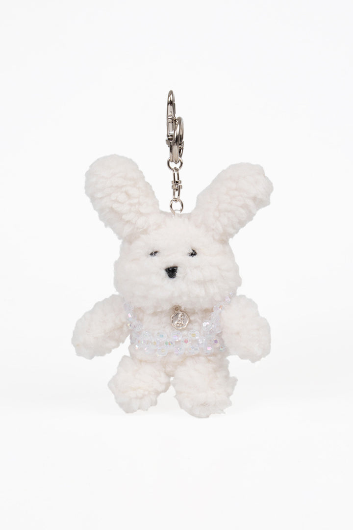 Overdueflair Of Poodle Keyring White
