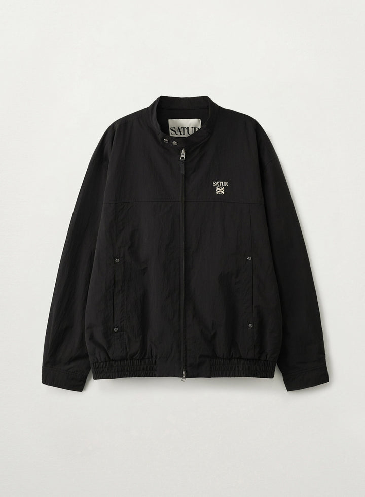 Satur Biker Blouson Jacket - Black