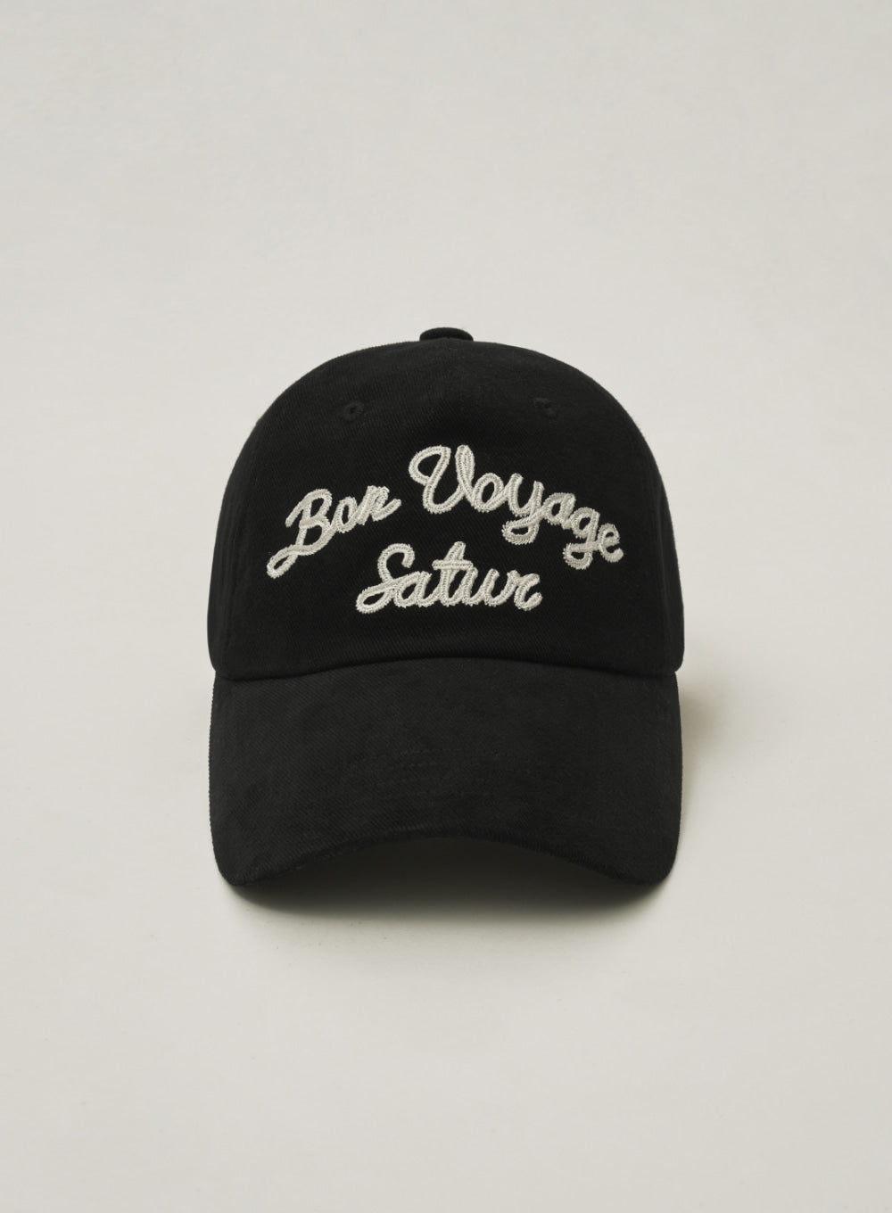 [satur] Bon Voyage 5 Panel Ball Cap - Black