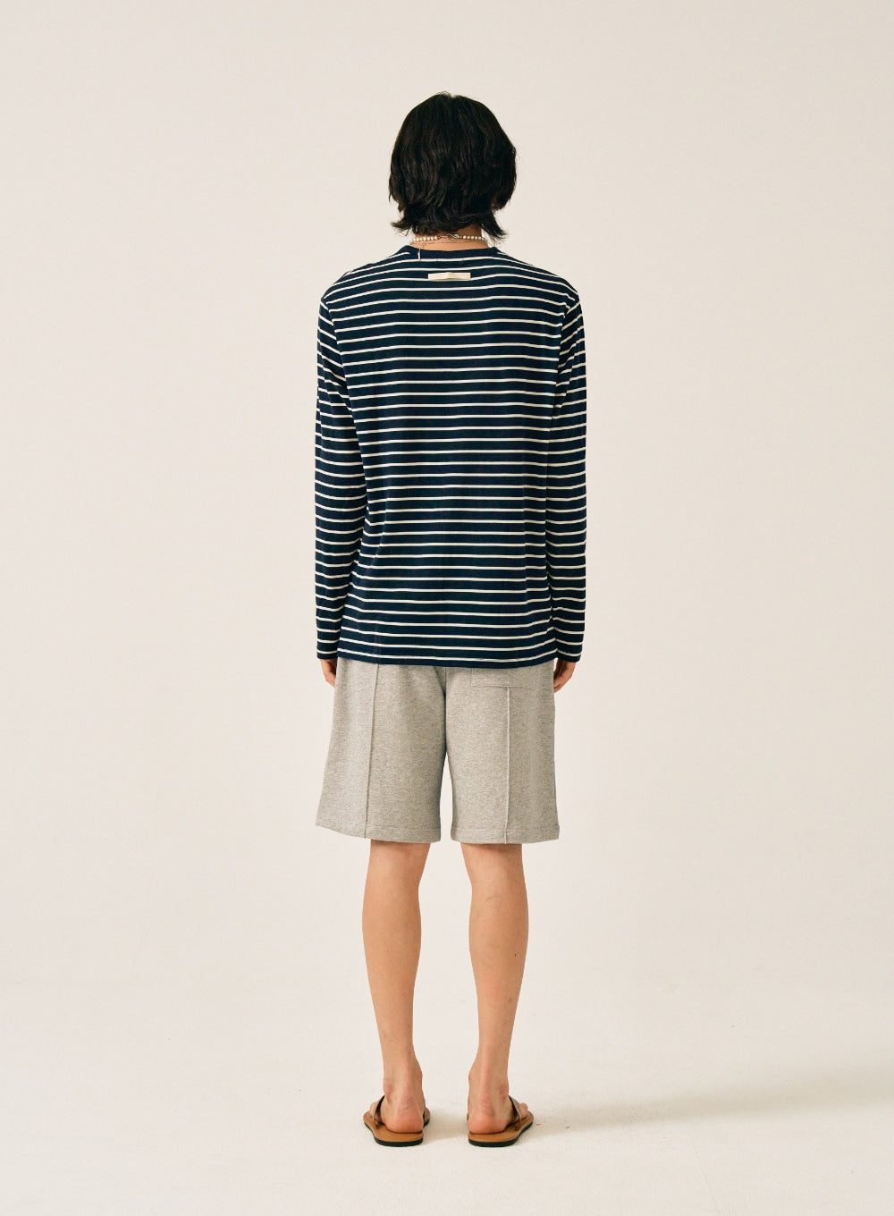 [satur] Teo Cotton Bermuda Pants - Melange Gray