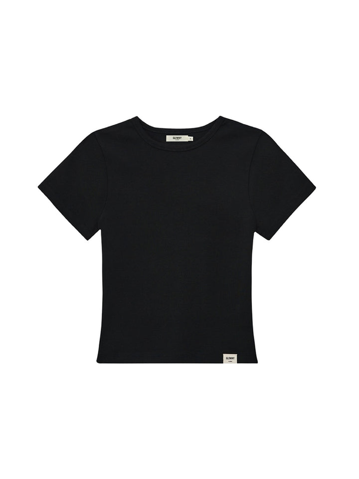 GLOWNY G Baby Tee (Black)