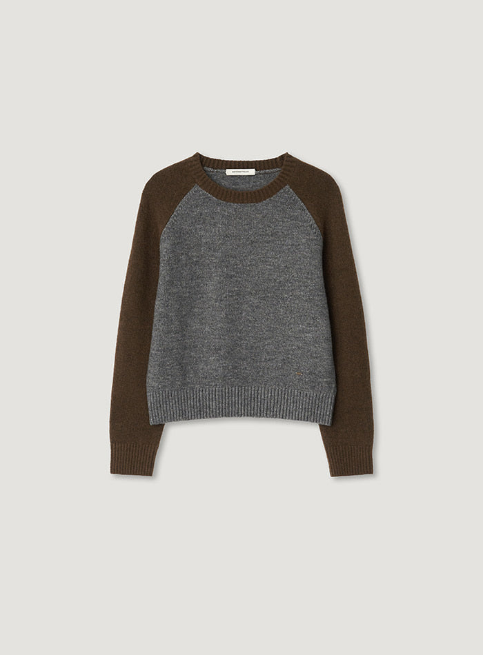 Mango Maniplease Puze Raglan Knit Brown