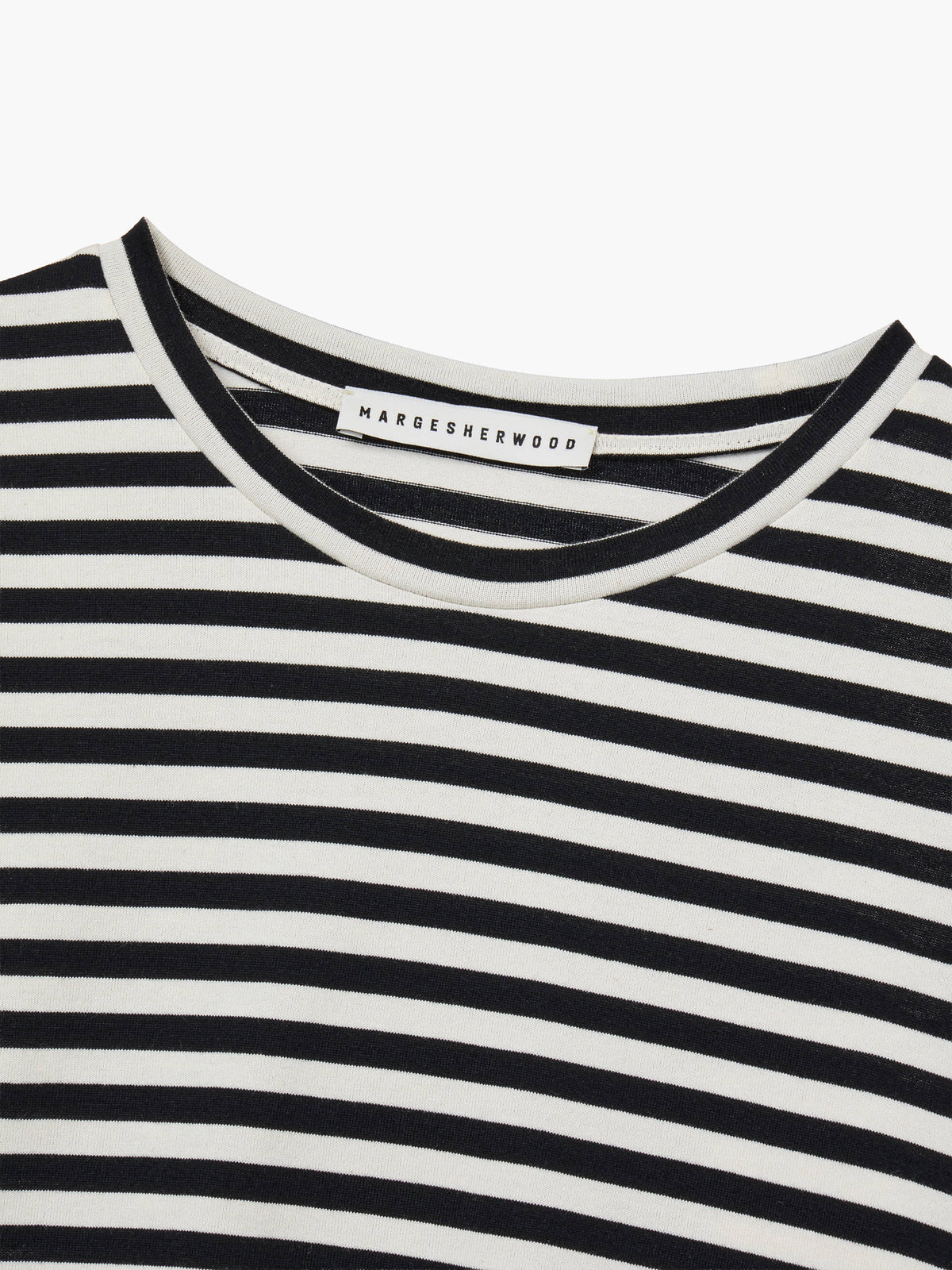 Margesherwood Basic Stripe Long Sleeve ivory/black