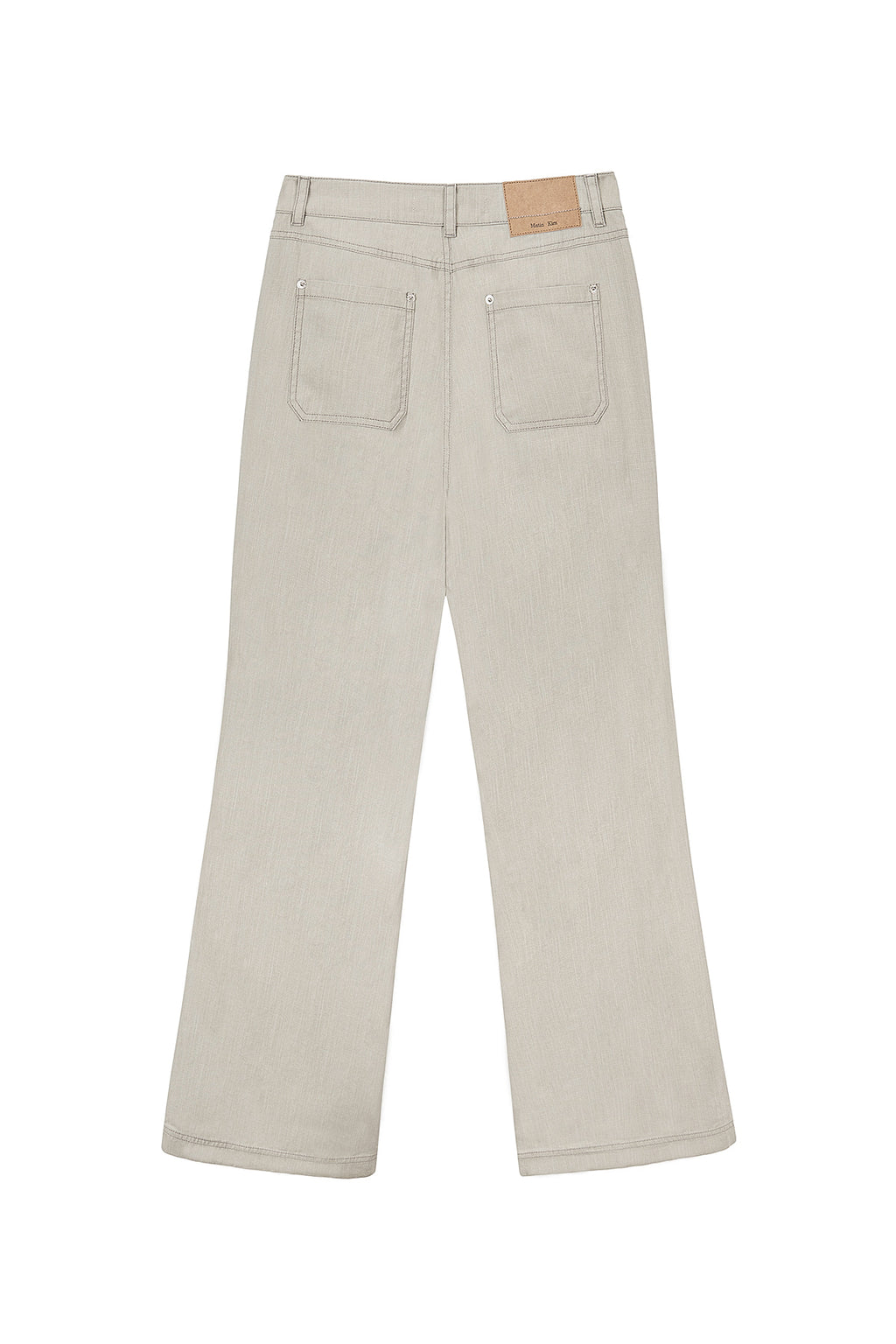 Matinkim Side Pintuck Point Pants IN Beige