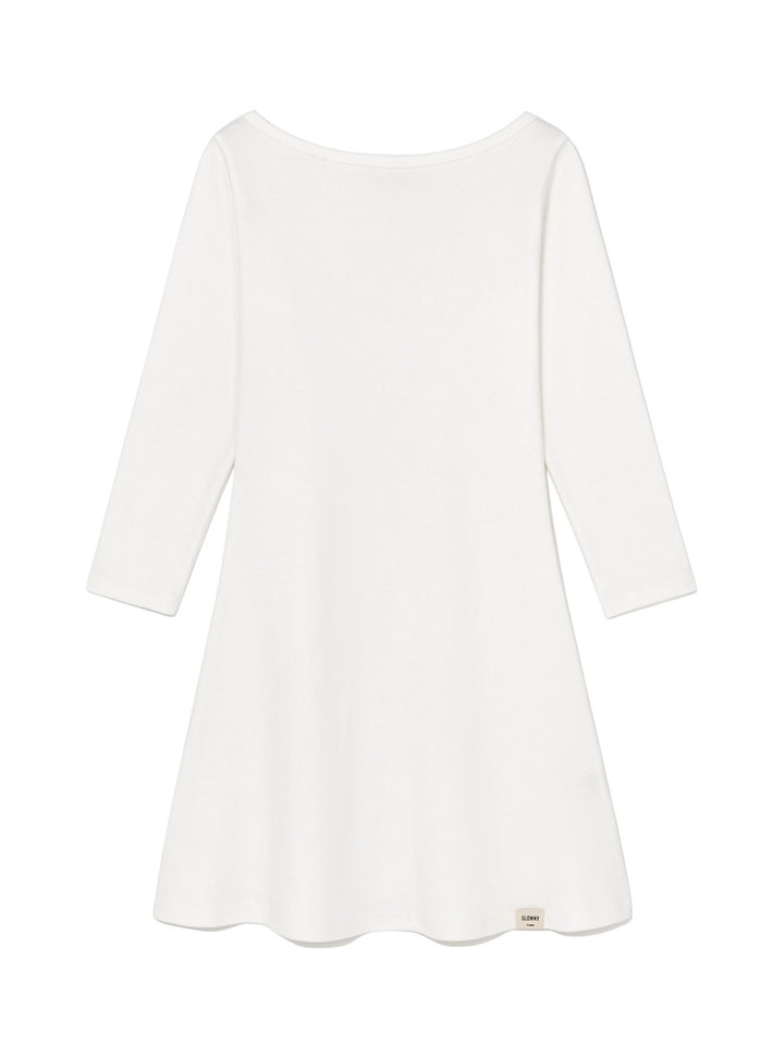 GLOWNY 3/4 G Comfort Dress (White)