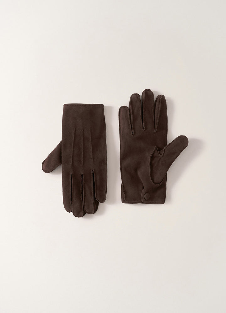 Nothing Written Gentle lamb skin gloves (Suede brown)