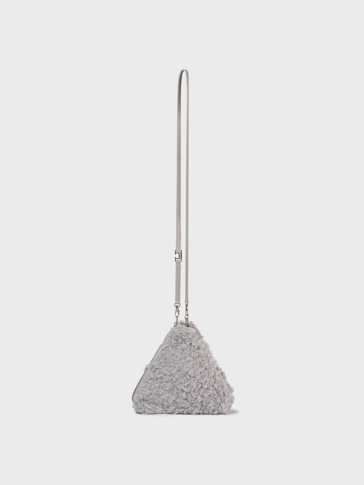 Low Classic Fur Triangle Pop-Up Bag Grey