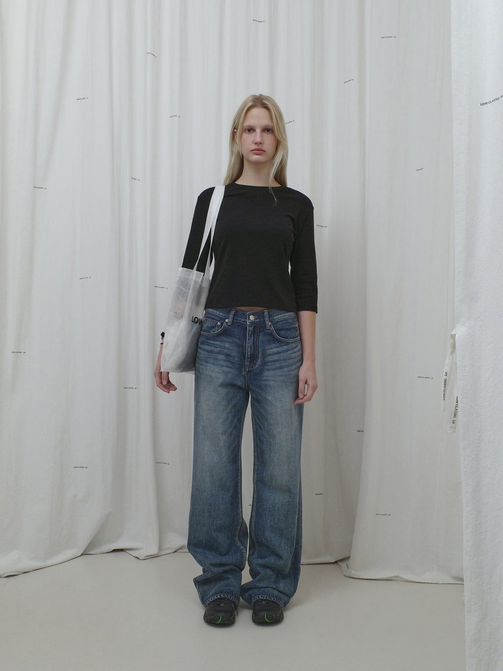 Low Classic Relaxed Fit Jeans Dark Blue