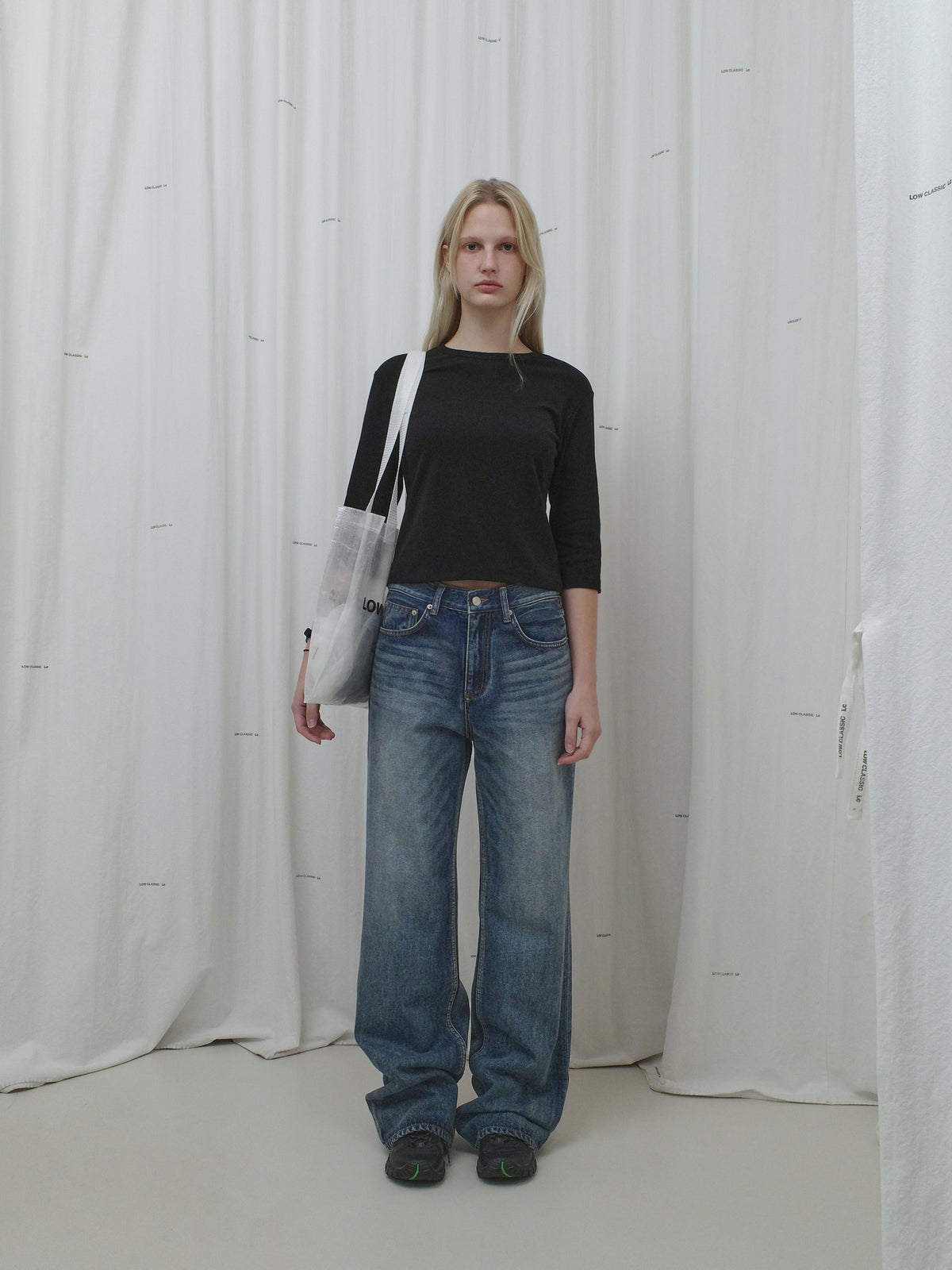 Low Classic Relaxed Fit Jeans Dark Blue