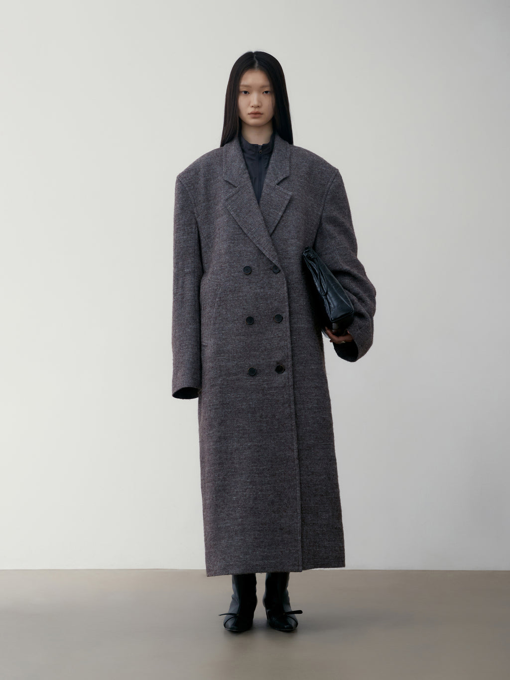 [low_classic] MELANGE WOOL OVERSIZED COAT
GREY