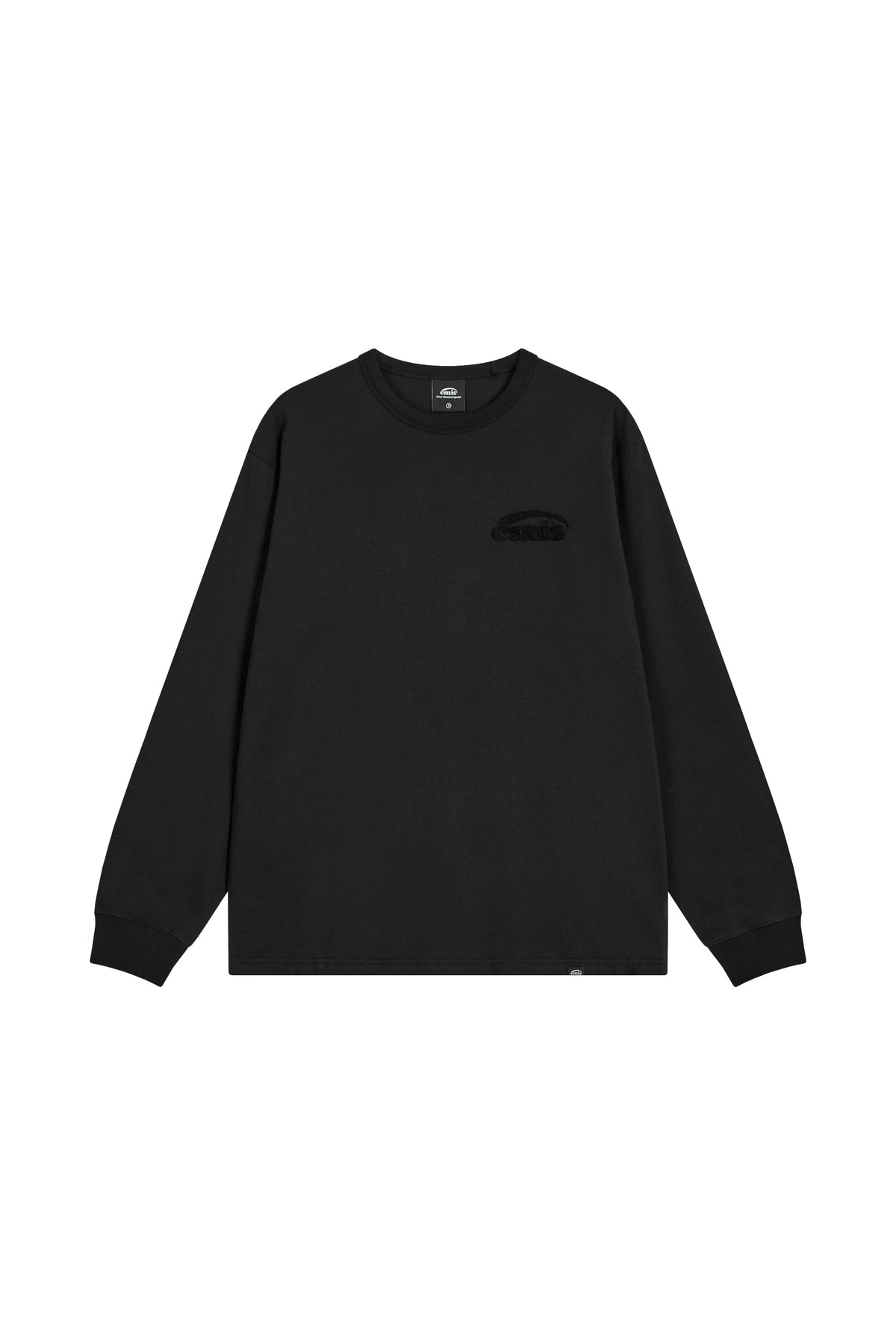 Emis Boucle Logo LS T-Shirt-Black