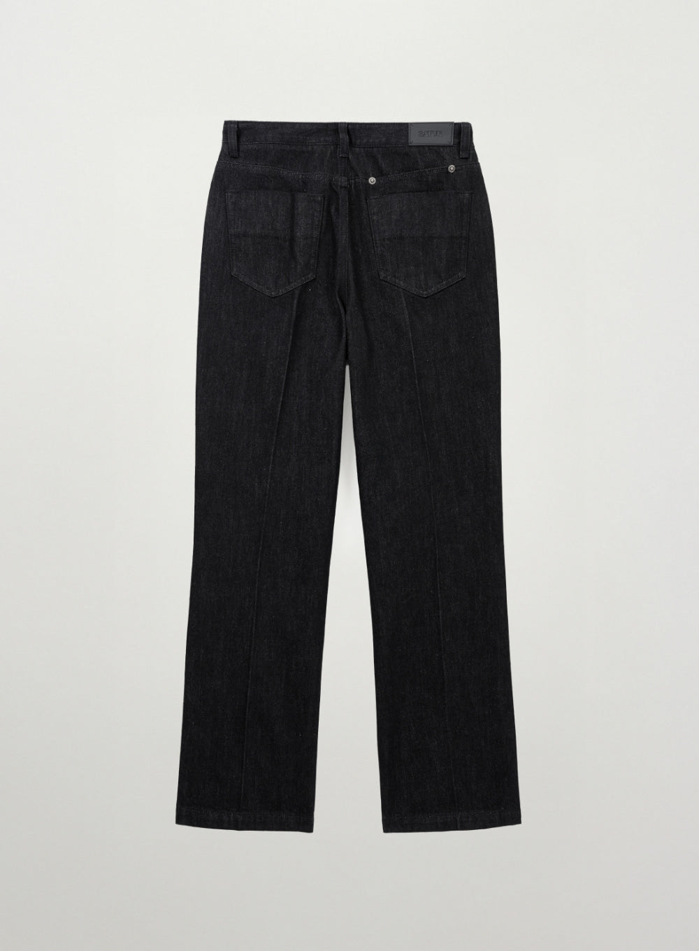 [satur] 1/28 Pre-order Delivery (W) Classic Nonfade Straight Denim Pants - Black