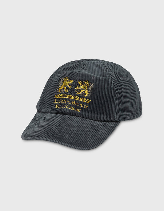 LIONS CORDUROY CAP / Charcoal