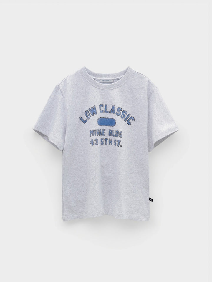 Low Classic Mirae Basic Tee Light Melange Grey