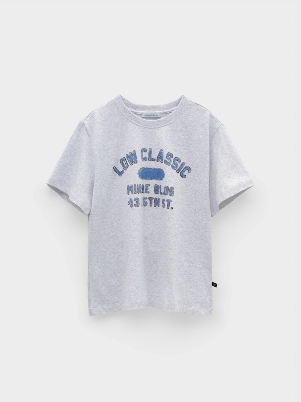 [Low Classic] Mirae Basic Tee_Light Melange Grey