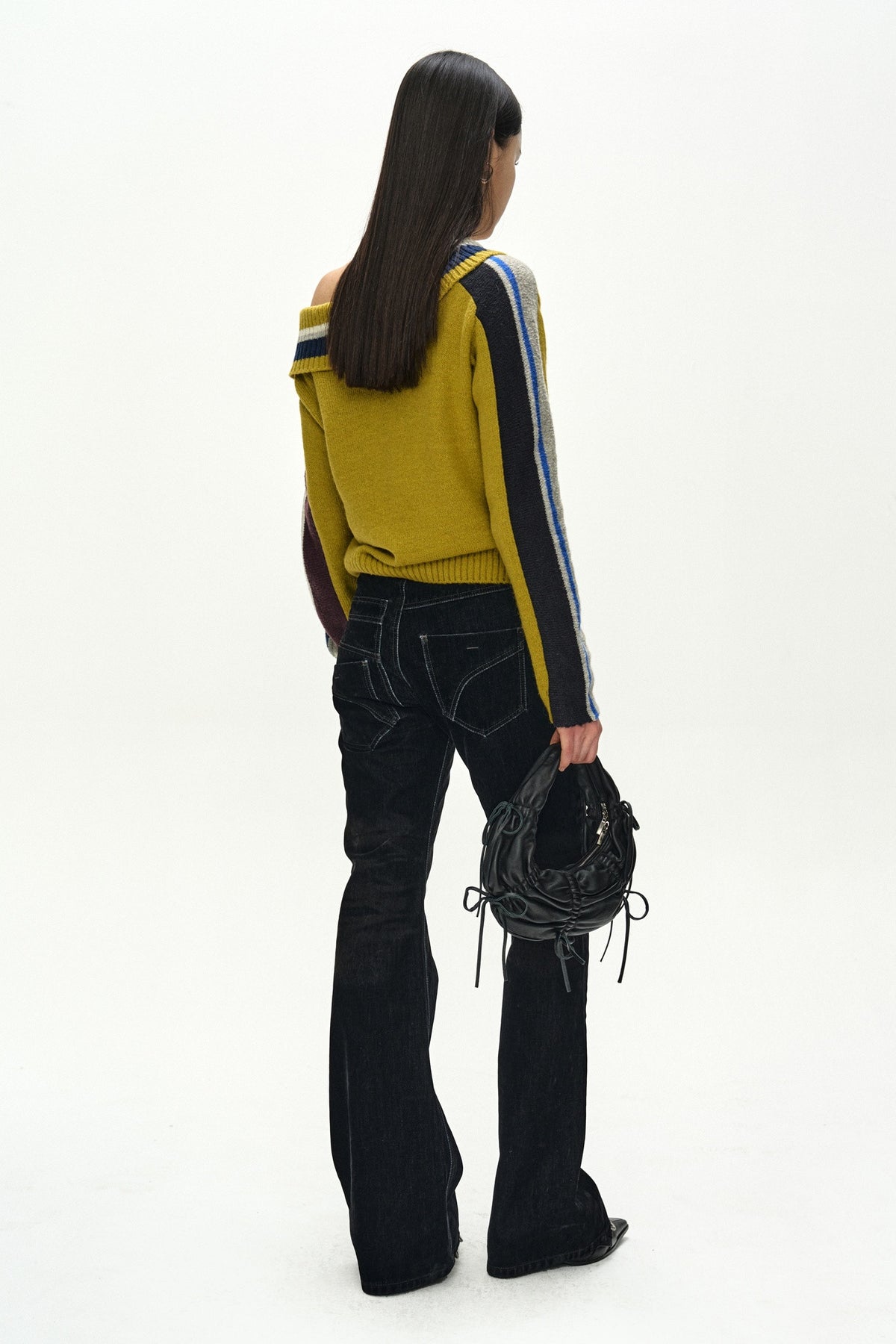 Andersson Bell Asymmetric Layered Bootcut Pants