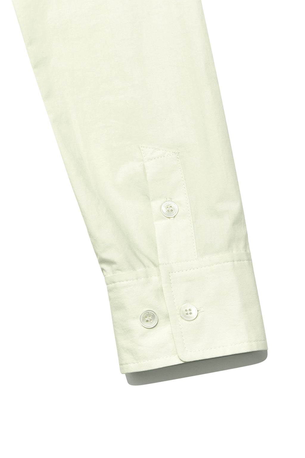 [matinkim] BACK BUTTON POINT SHIRT IN LIGHT GREEN