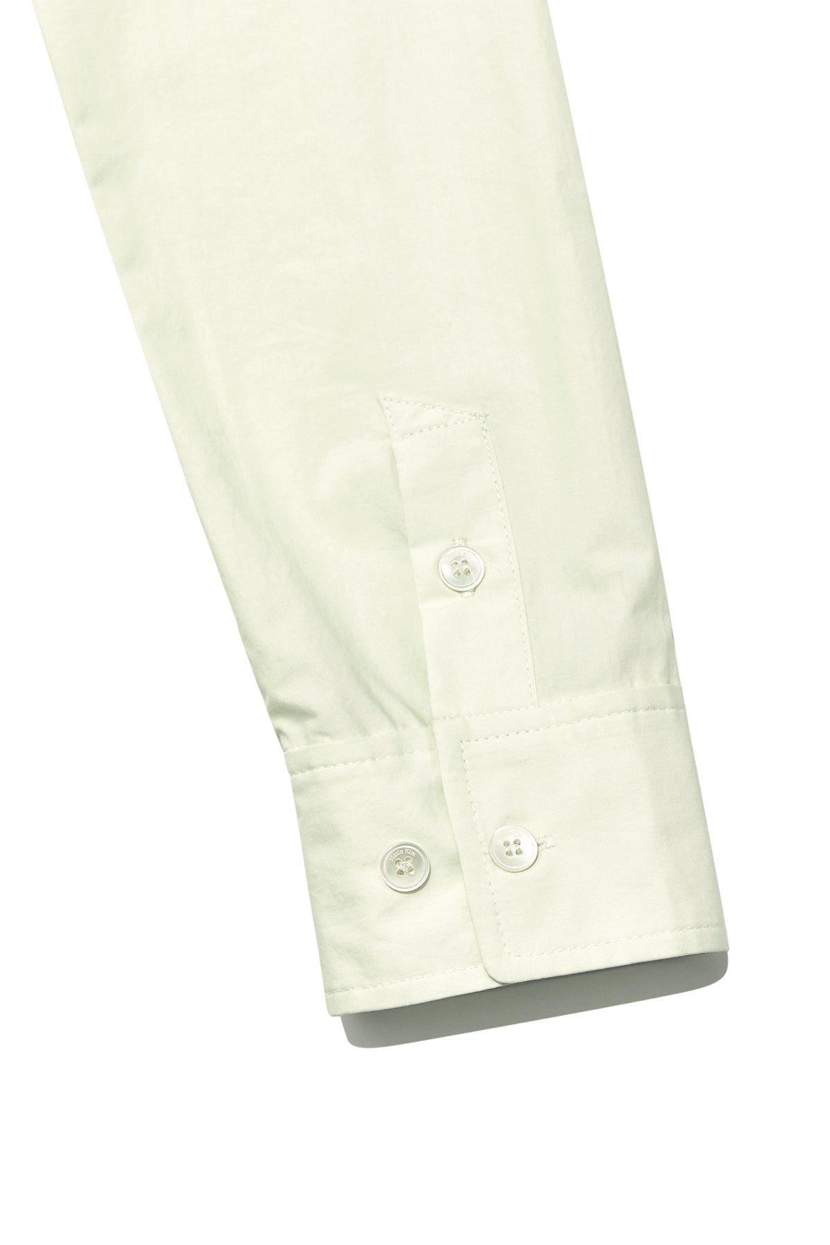 [matinkim] BACK BUTTON POINT SHIRT IN LIGHT GREEN