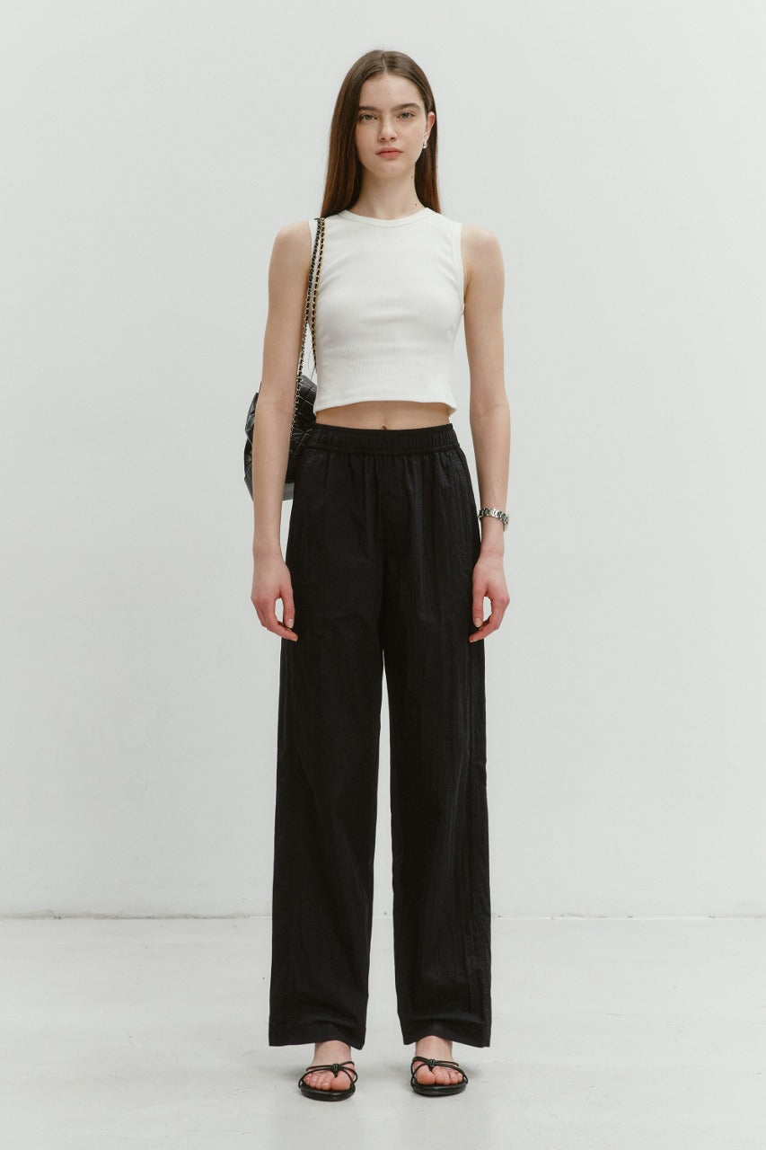 Dunst Relaxed Banding Pants Black