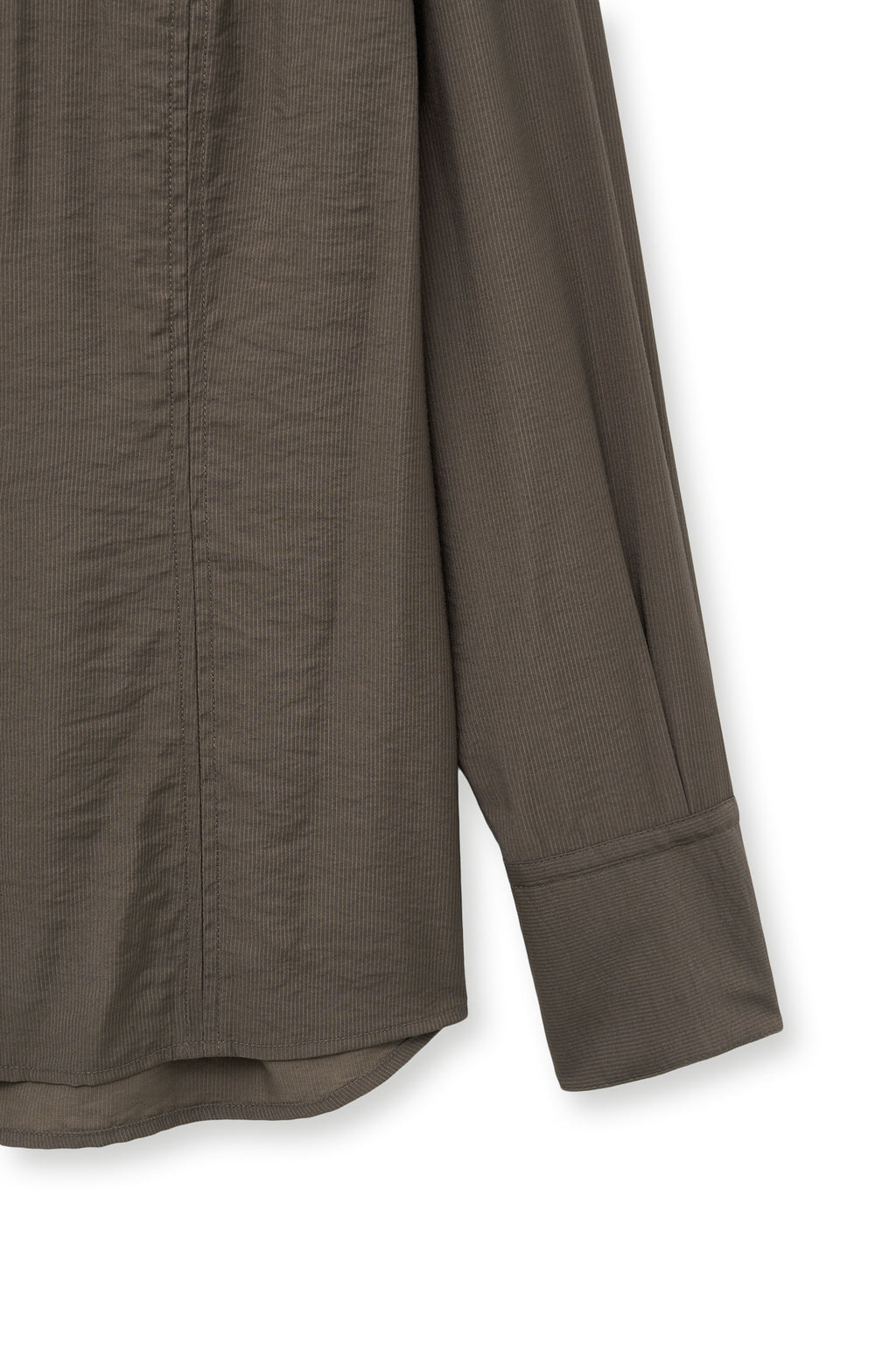 [matinkim] POCKET LINE POINT SHIRT IN BROWN