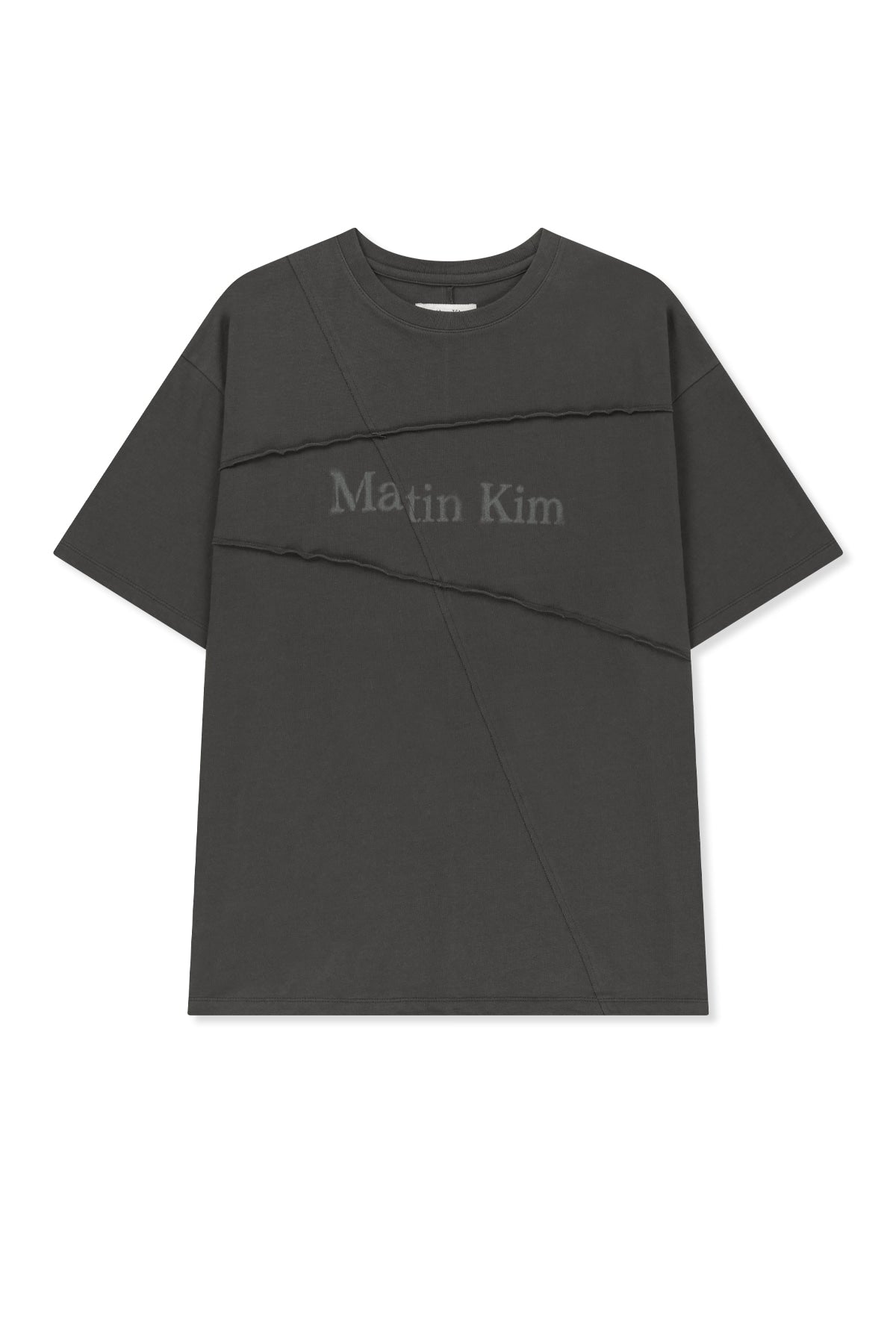 Matinkim Diagonal Cut Logo Top IN Charcoal