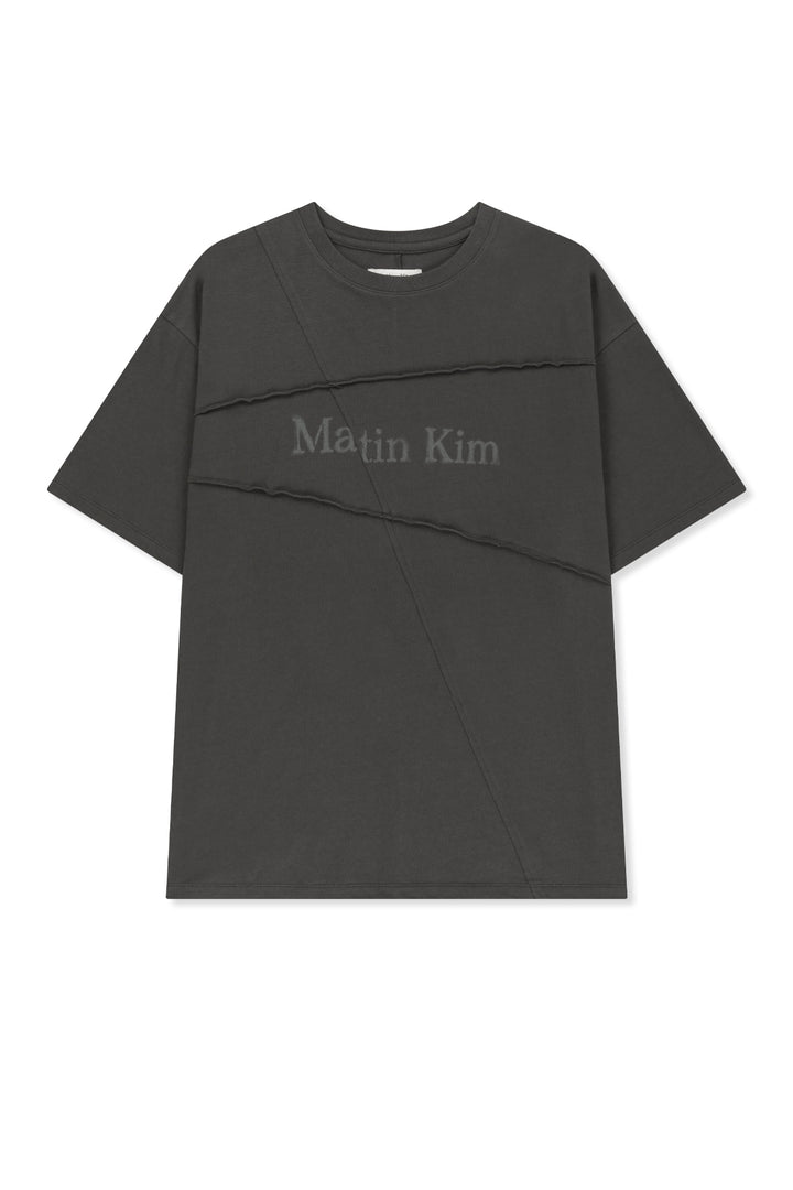 Matinkim Diagonal Cut Logo Top IN Charcoal
