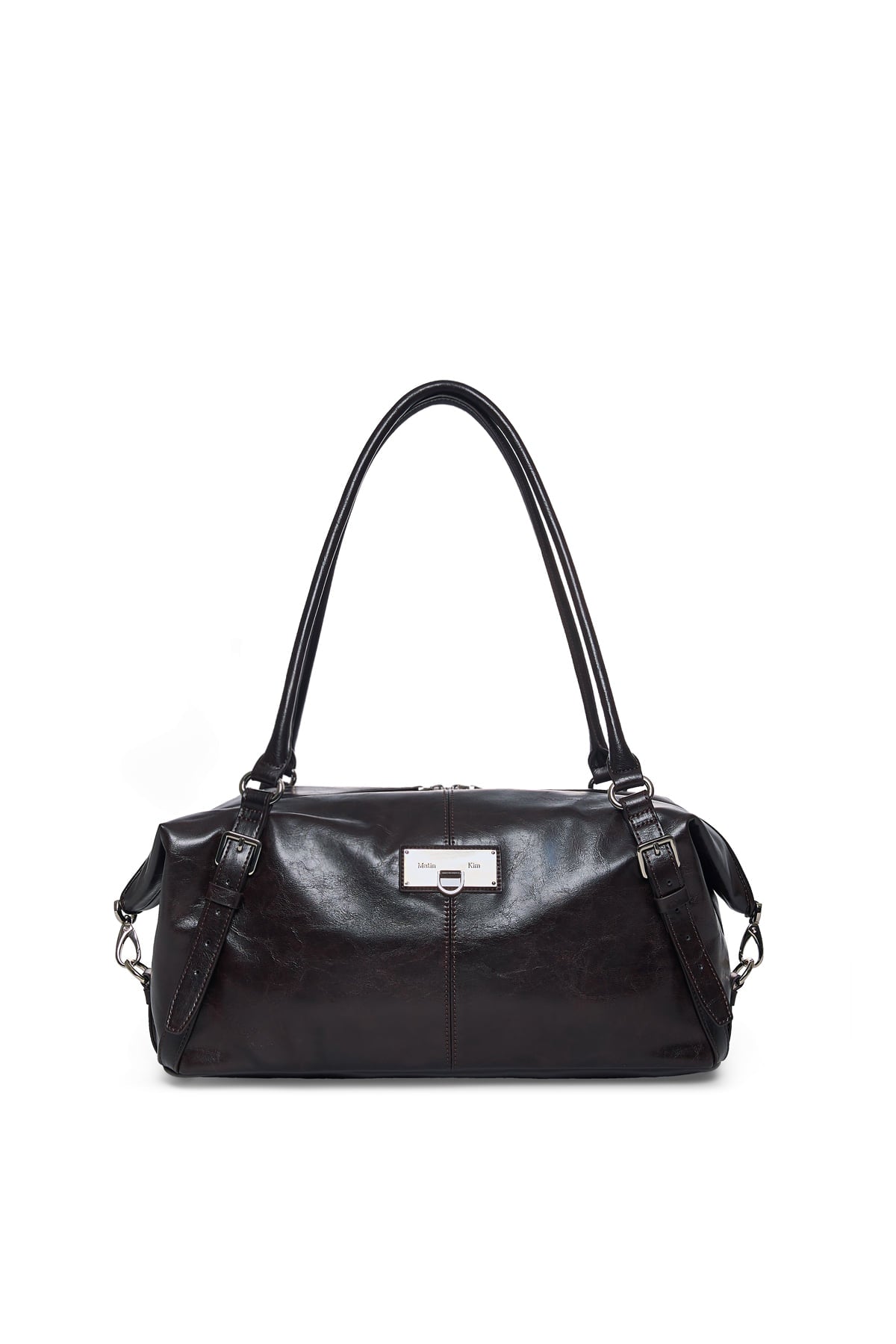 Matinkim Matin Soft Form Bowling Bag IN Dark Brown