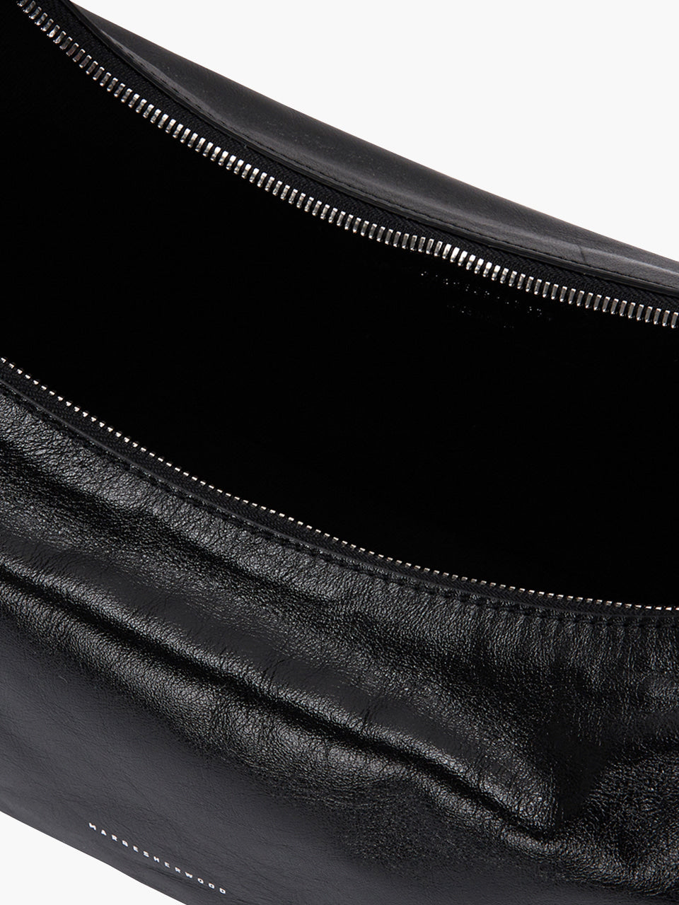 Margesherwood Hobo Large black glossy plain