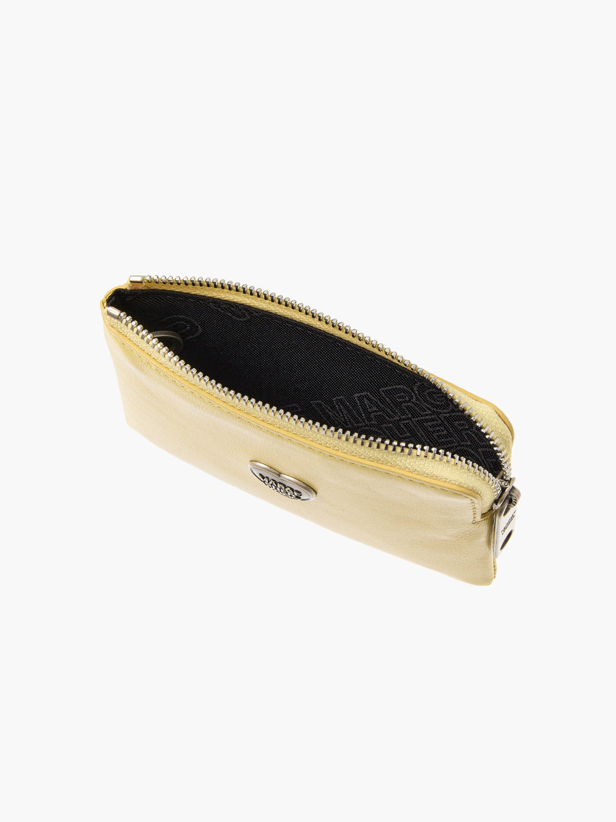 Margesherwood Heart Zipper Wallet Silver Logo soup glossy plain