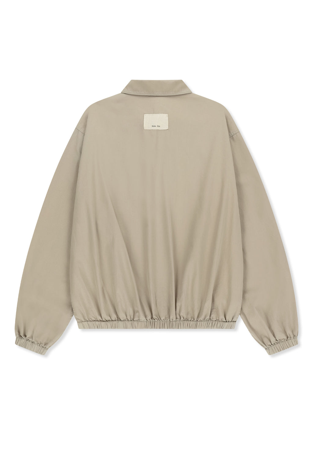 Matinkim Small Logo Cotton Zip UP Jumper IN Light Beige