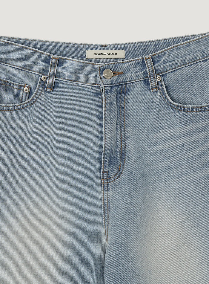 Mango Maniplease Our Washed Jeans Blue