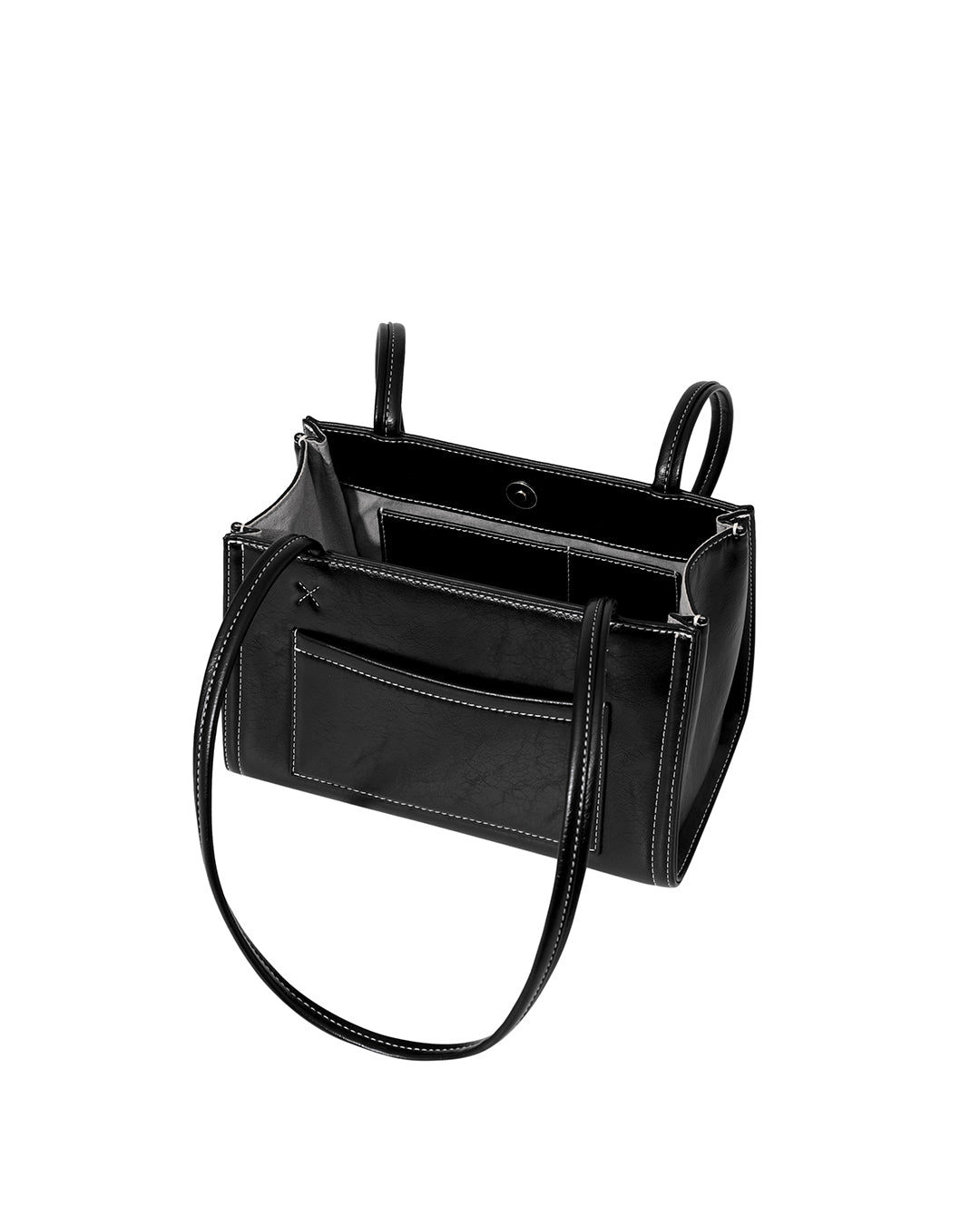 Tiny Oblong Bag in Stitch Black