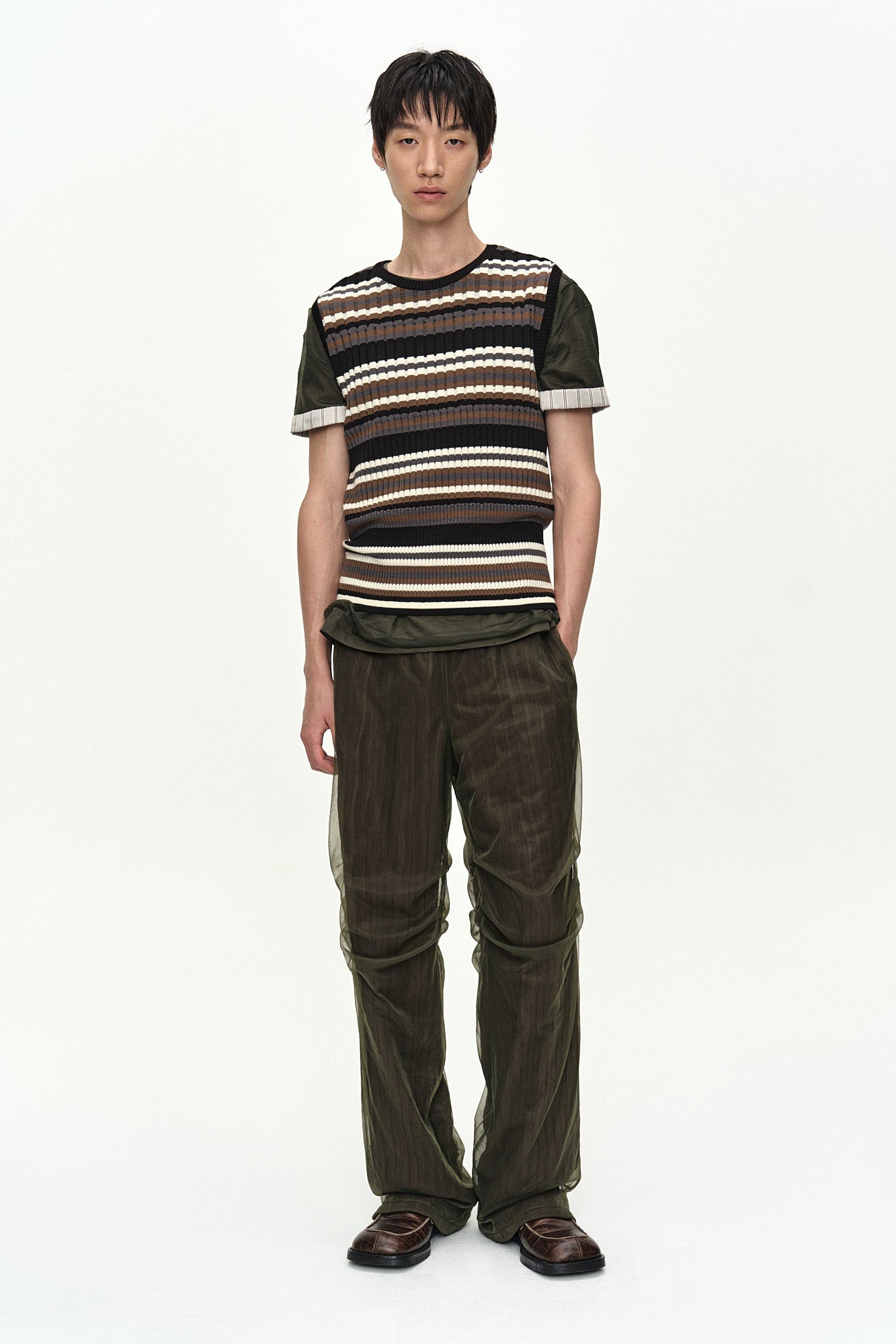 Andersson Bell Contrast Rib Sleeveless