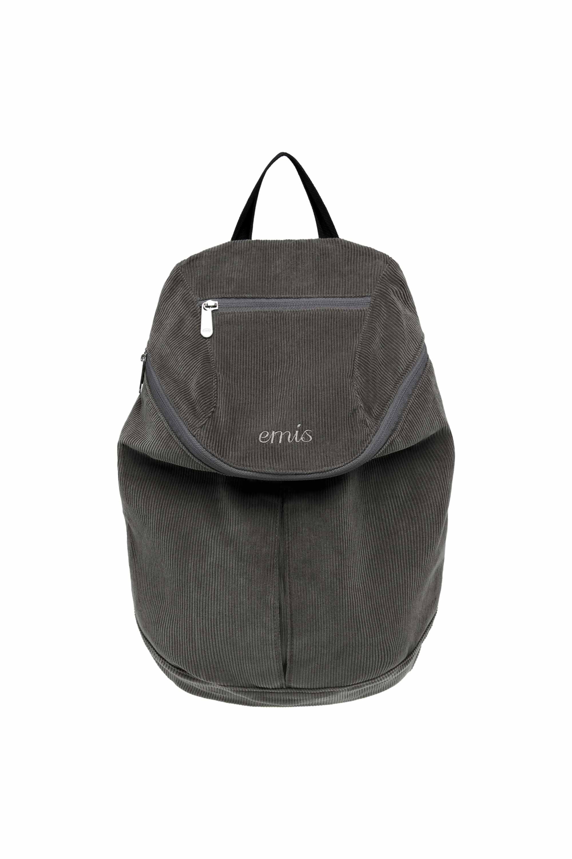 CORDUROY ZIP AROUND BACKPACK-KHAKI