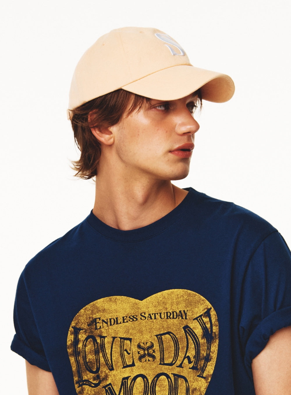 [satur] Vintage Casual Ball Cap - Peach