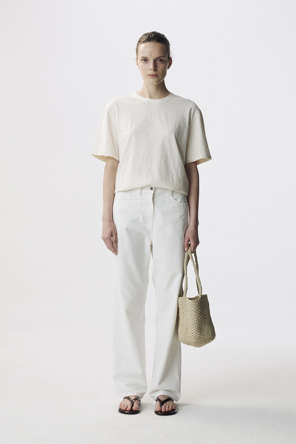 Nothing Written Sunwashed t-shirt (Natural cream)