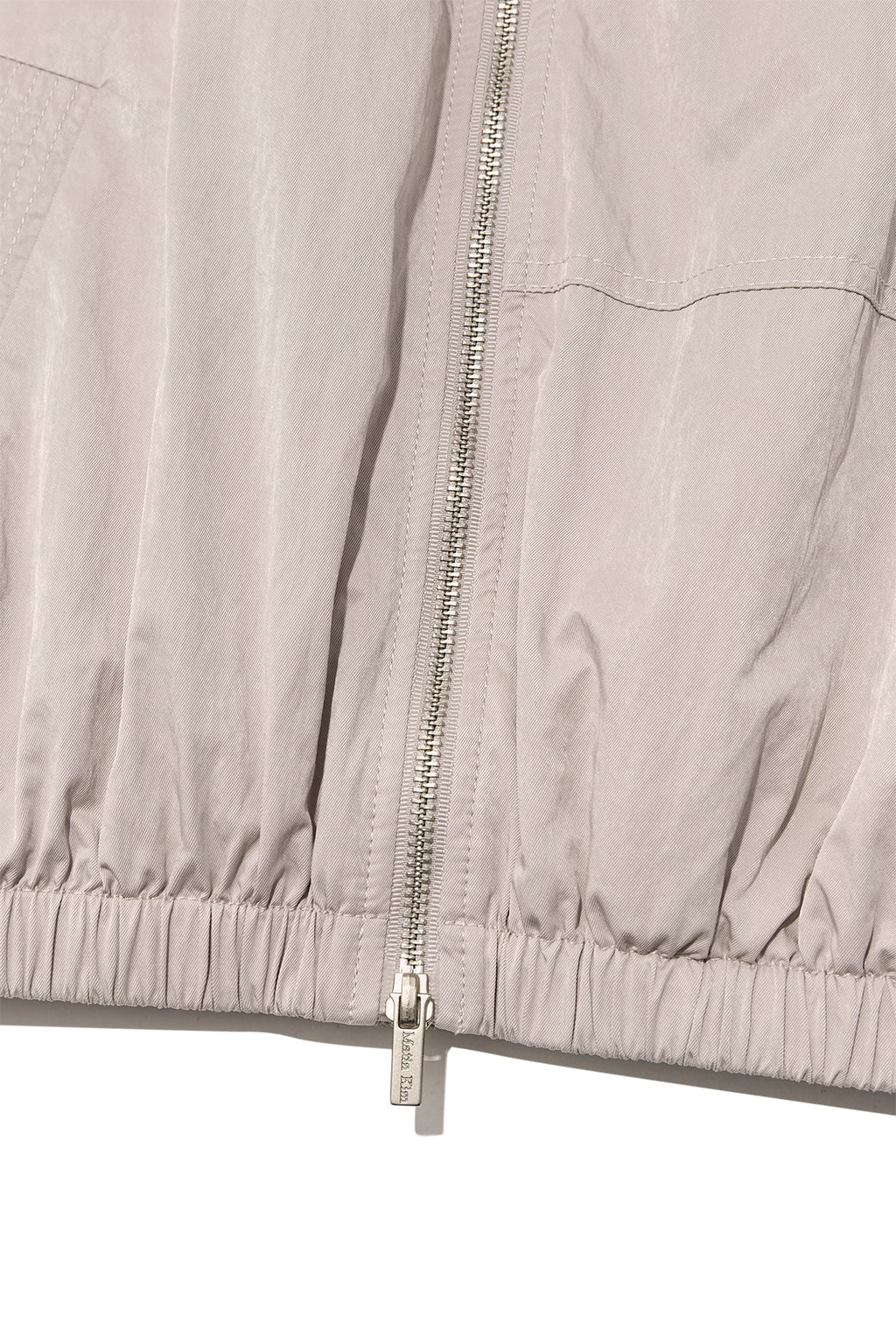 [matinkim] WASHED VOLUME BOMBER JUMPER IN LIGHT PINK