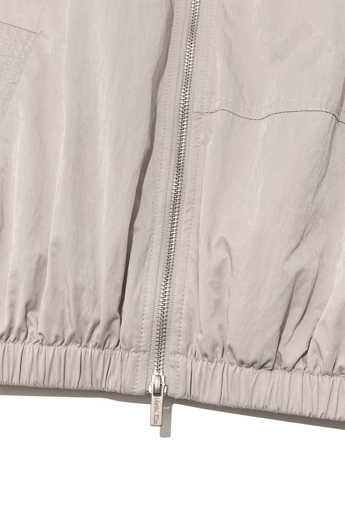 [matinkim] WASHED VOLUME BOMBER JUMPER IN LIGHT PINK