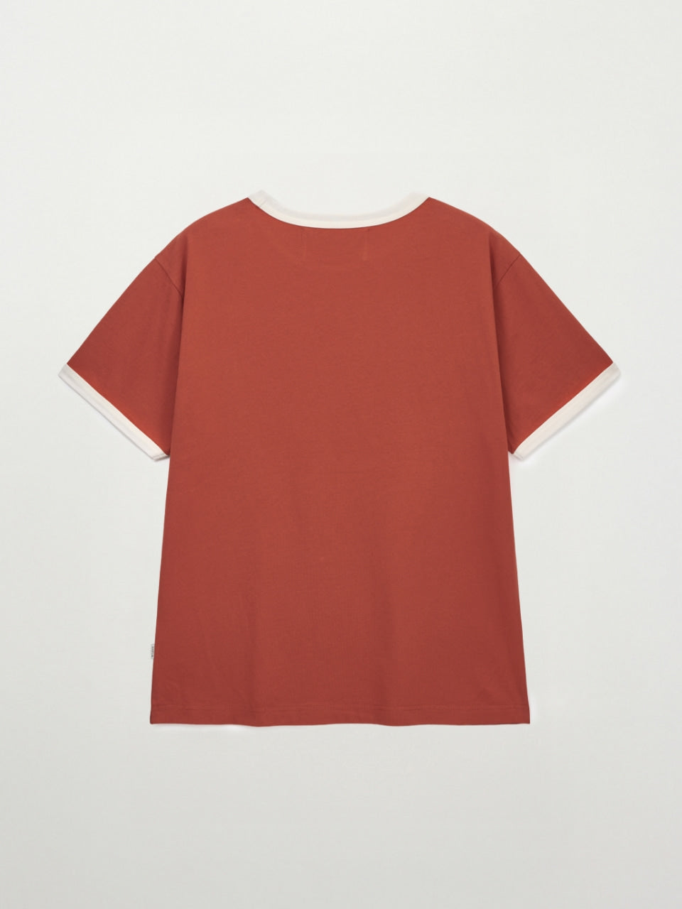 Satur Arch Logo Ringer T-Shirt - Red